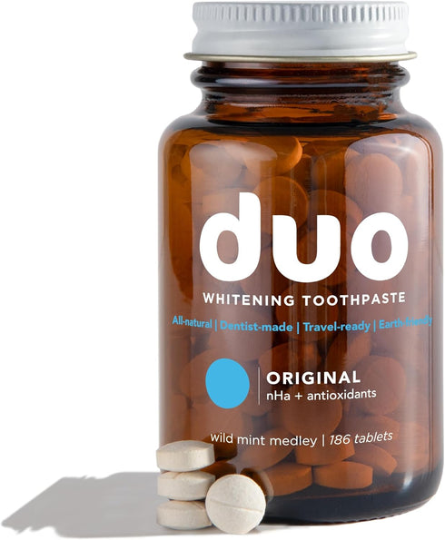 Duo Toothpaste Tablets, Nano-Hydroxyapatite Natural Whitening, Remineralize, Reduce Sensitivity, Wild Mint Medley