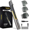 PRITECH Body Hair Trimmer for Men, Rechargeable Groomer with Guard Comb for Body, Face, Legs, and Beard