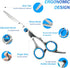 LIGICKY Professional Hair Cutting Scissors Kits for Kids Haircuts, Thinning Bang Hair Shears for Salon/Home