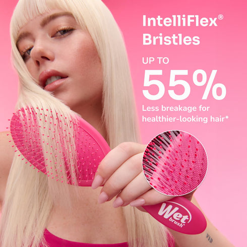 Wet Brush Shine Enhancer Hair Brush, Purple, Ultra-soft IntelliFlex Bristles for All Hair Types