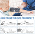 Pediatric Blood Pressure Cuff for Kids & Women, Small Child BP Cuff (5.9-9.5 Inch), Compatible with Most Monitors