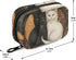 YMGQYJ 7 Cat Black White Pill Case for Travel, Weekly Pill Boxes Days Portable Pill Organizer Supplement Holder