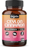 Ceylon Cinnamon Capsules with Ginger Root and Turmeric Curcumin Supplement - 120 Vegan Capsules