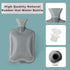 Hot Water Bottle with Soft Cover, 2L Classic Rubber Bag for Menstrual Cramps, Pain Relief, Hot Cold Therapy for Women