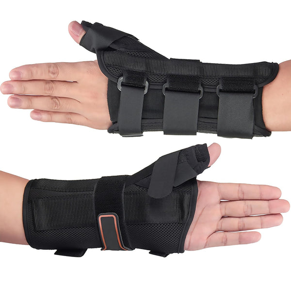 Wrist Brace with Thumb Spica Splint, Stabilizer for De Quervain's Tenosynovitis, Arthritis, Sprains, Carpal Tunnel Pain