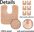 48 Pieces U Shaped Felt Callus Pads, Metatarsal Foot Pads for Pain Relief, Adhesive Pads for Men and Women