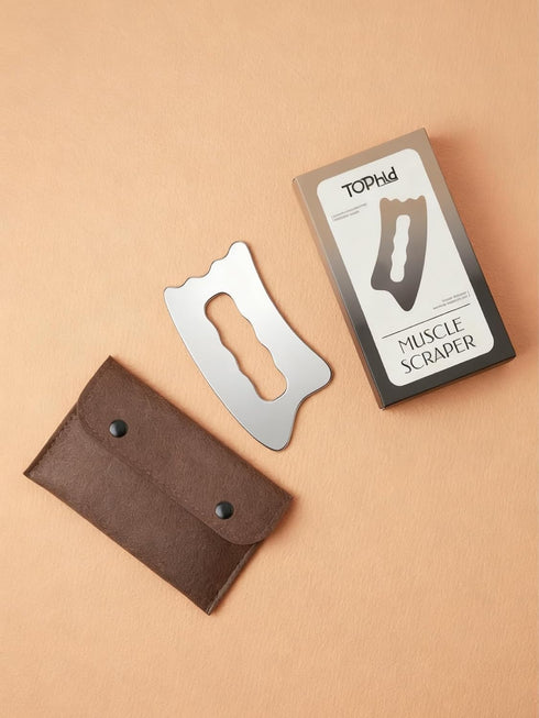 tophld Muscle Scraper Tool, Stainless Steel Scraping Tool Physical Therapy, Guasha Tool for Body, Myofascial Release