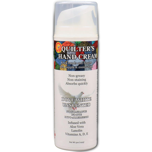 Quilter's Hand Cream, Dove White Unscented 5 Oz for Quilters by Original Udder Balm