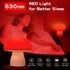 illuwise Dimmable 630nm Red Night Light, Mushroom Lamp for Sleep & Relaxation, Red Light with Timer, Touch Control
