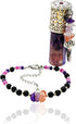 Samahdee Scentual Stones Serenitii Set: Amethyst, Lepidolite & Pink Opal Beaded Bracelet with