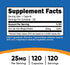 Nutricost Iron Bisglycinate Supplement (25mg) 120 Capsules - from Ferrous Bisglycinate Chelate - Non-GMO & Gluten-Free