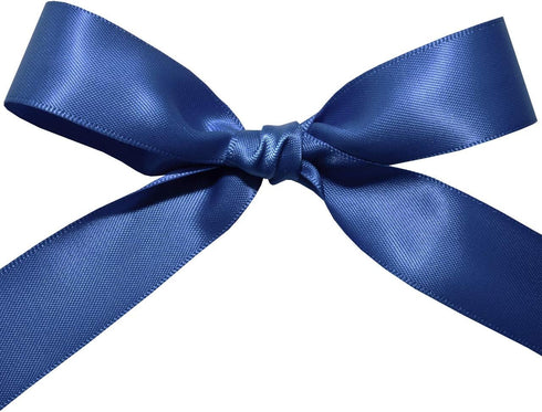 Double Face Satin Ribbon 7/8" X 50 YD Royal Blue by Morex for Gift Wrapping and Crafts