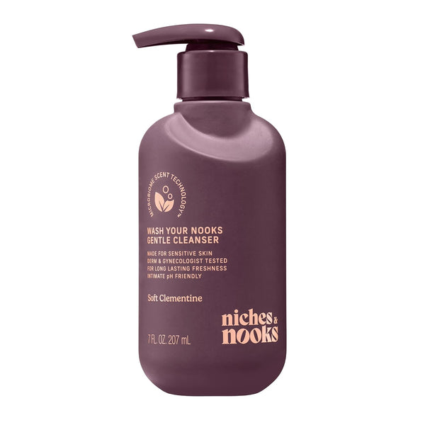 Niches & Nooks Gentle Nooks Cleanser Soft Clementine pH Balanced Feminine Wash for Women, Daily