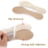 CB 3-Pairs Arch Support Insoles, Silicone Gel Invisible Slim Inserts for Arch Pain Relief, 3/4 Length for Women Shoes