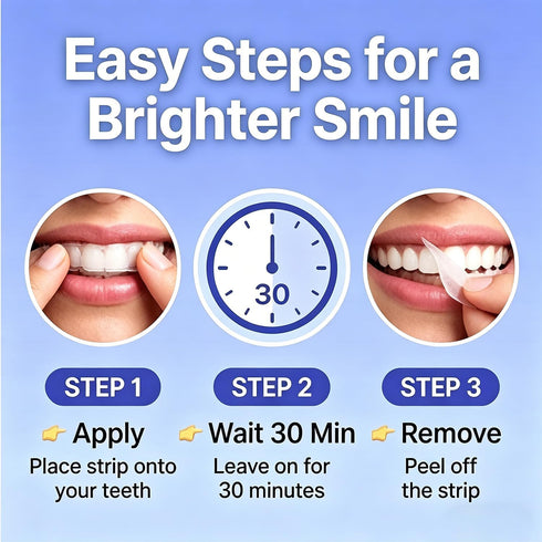 LsardL Teeth,14 (1pc) Lumine Organics Purple whitening Strips,Safe for Sensitive Strips