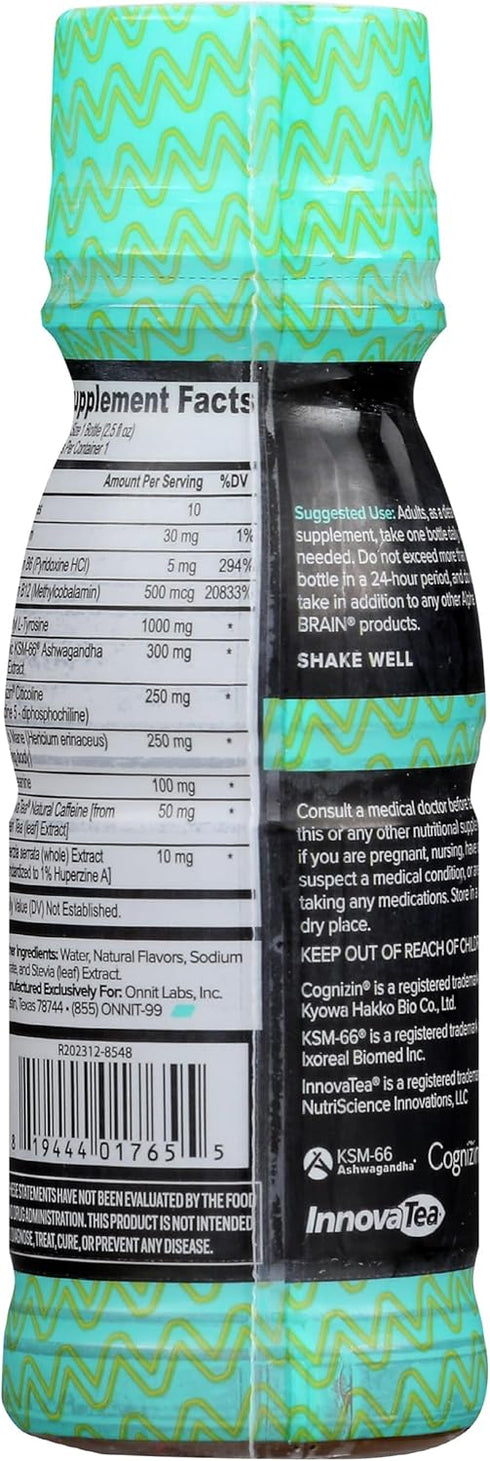 ONNIT LABS Alpha Brain Tropical Shot, 2.5 FZ