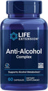Life Extension Anti-Alcohol Complex - Gluten-Free, Non-GMO Supplement for Liver Health Support After Drinking
