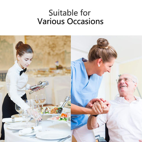 Zonon Hair Nets, 50Pcs Invisible Elastic Edge Mesh, 50cm Individual Package for Women Bun, with 40Pcs U Shaped Pins,