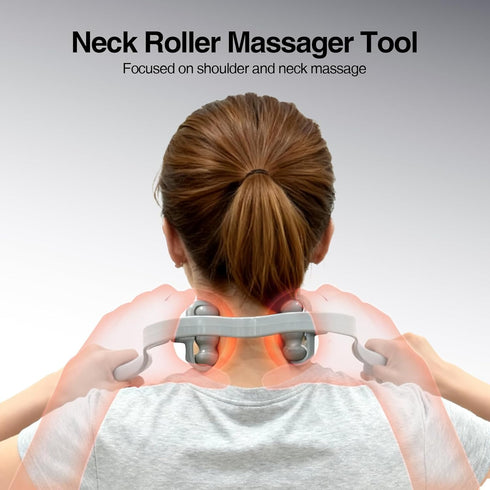 Rongfei Tissue,6 Neck Roller Massage Tool-Manual Neck Massager for Pain Relief Deep Trigger Point Massager Ball