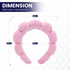 Spa Headband for Washing Face with Wristband, Set of 2 Sponge Makeup Headbands for Women, Black & Pink