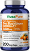 NusaPure Sea Buckthorn Omega-7 7500mg per Veggie Powder Caps - 200 Count Non-GMO & Vegan Extract 30:1