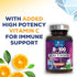 B Complex Vitamins with Folate, 120 Vegan Capsules, Energy, Brain & Immune Support for Women & Men
