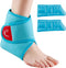 Comfytemp Ankle Ice Pack Wrap - 2 Reusable Gel Ice Packs for Swelling, Foot Pain Relief, Hot Cold Compression for