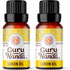 GuruNanda Lemon Essential Oil - 100% Pure Natural Undiluted Aromatherapy Oil for Diffusers & DIY Recipes (2x0.5 Fl Oz)