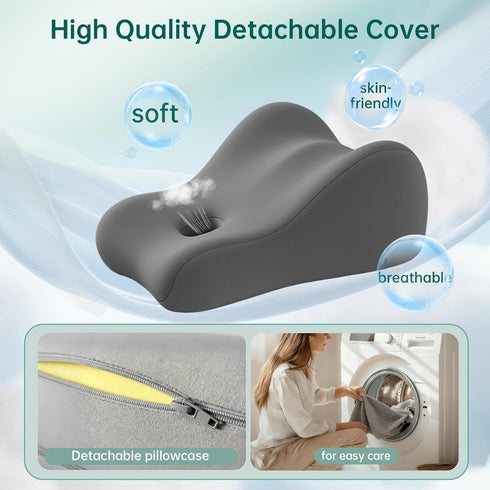 KUYOVORA Memory Foam Wedge Pillow Intimacy Couples Pillow, Pregnant Ergonomic Contoured Position Pillow for Sleeping