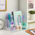 STORi Chloe Clear Plastic Stackable Vanity Makeup Organizer, 6-Compartment Holder for Cosmetics and Beauty Supplies