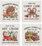 LARTSFRO Christmas Gingerbread Gifts Swedish Dishcloths for Kitchen, Vintage Swedish Dish Cloths for
