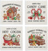 LARTSFRO Christmas Gingerbread Gifts Swedish Dishcloths for Kitchen, Vintage Swedish Dish Cloths for