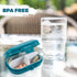 Pill Organizer Box - 4 Compartment Travel Medication Carry Case, Daily Vitamin Organizer for Pocket or Purse