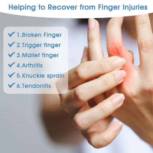 Trigger Finger Splints (5PCS) Thumb Finger Brace for Knuckle Immobilization, Pain Relief, Fits Index, Middle, Ring,