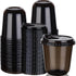 Mkhaslri 50 Sets Disposable Stemless Glasses With Strawless Sip Lids,PET Drinking Cups,Clear Plastic