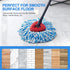 5 Pack Spin Mop Heads Replacement, Blue RinseClean Spin Mop Refill for Ocedar 2 Tank System Triangle Mop-Head