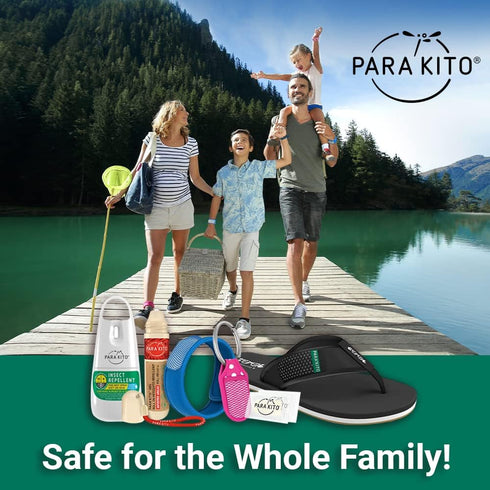 PARA'KITO Mosquito Insect & Bug Protection Wristband - Natural Essential Oils, Summer Essentials, Jungle