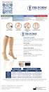 Truform 15-20 mmHg Compression Stockings for Men and Women, Knee High Length, Closed Toe, Medium, Black
