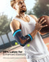 Elbow Compression Sleeve 2 Pack, Pain Relief Brace for Tendonitis and Tennis Elbow, Blue (M), for Men & Women