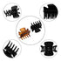 YOHAMA 12 pcs Small Hair Claw Clips 1 inch, Durable Mini Jaw Clip for Kids and Adults, Non-slip Hair Clips Black and