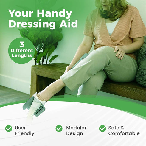 Sock Ox Adjustable Sock Aid Device by Easy To Use Products for Seniors, Travel-Friendly, Built-in Shoe Horn, 36 Inches