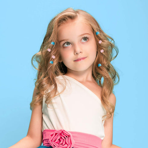 WILLBOND 300 Mini Hair Claw Clips for Girls, Rainbow Tiny Plastic Jaw Clips for Braids and Women