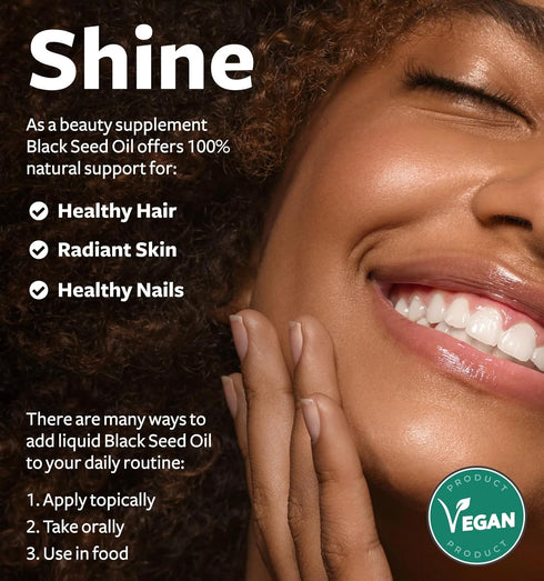 USDA Organic Black Cumin Seed Oil 8 fl oz - Premium Cold-Pressed Nigella Sativa, Antioxidant Supplement, Vegan,