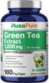 NusaPure Green Tea 20:1 Extract, 1200 mg, 180 Vegan Capsules, 50% EGCG