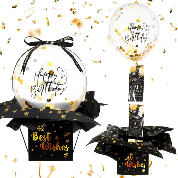 Telooco Birthday Money Pull Box, Funny Money Balloon Box for Cash Gift Birthday