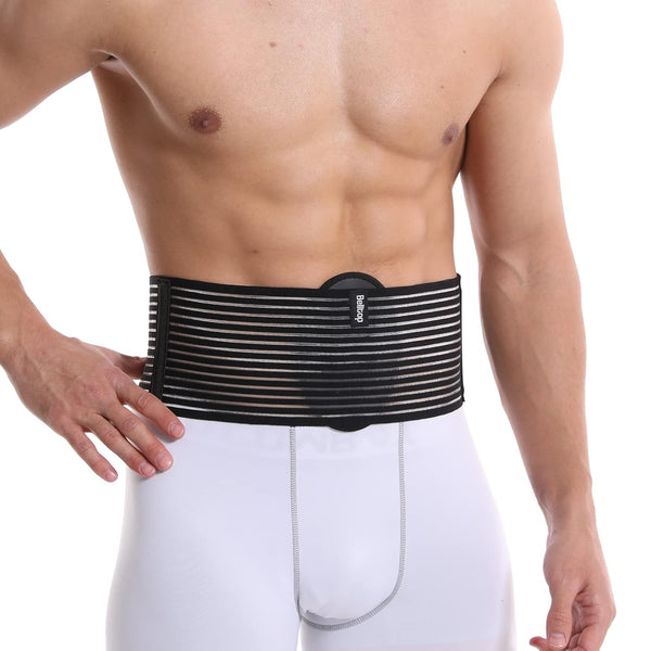 Umbilical Hernia Belt for Men and Women, Premium Compression Pad for Pain Relief and Prevention of Surgery (S/M)