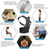 MOHUACHI Thoracic Back Brace Posture Corrector, Magnetic Lumbar Support Belt for Back Pain Relief, XX-Large, Black