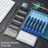 Upgraded Eyeglass Repair Kit with Precision Screwdriver Set, Various Screws, Nose Pads, and Tweezers