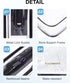 BAGSMART Clear Toiletry Bag, 2 Pack TSA Approved Travel Accessories, Water Repellent Makeup Cosmetic Bag (Black-2pcs)