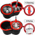 Set, 3 61" Mop and Bucket with Wringer Floor Cleaning, Household Cleaning Supplies, Stainless Steel Mop Bucket